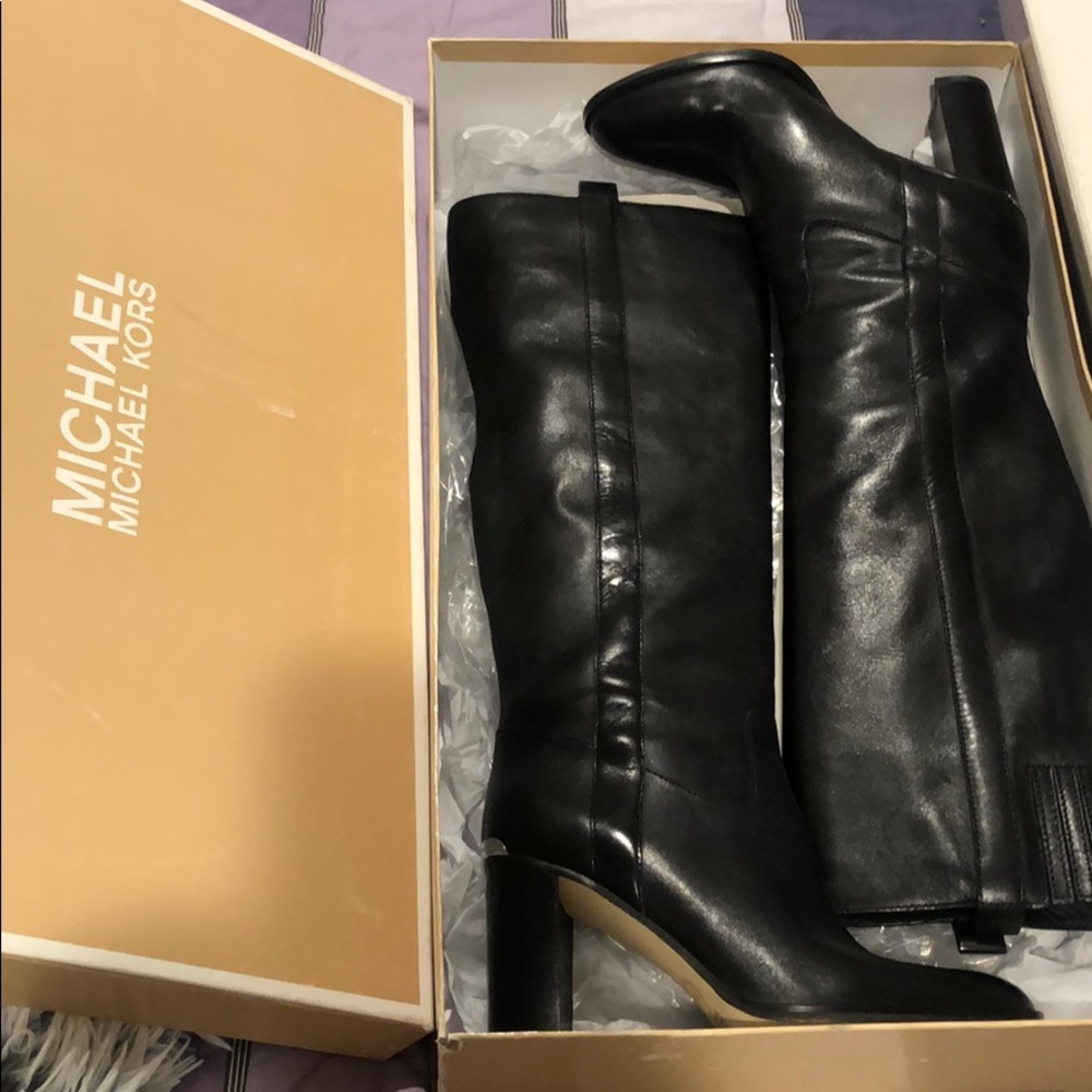 Michael Kors Regina Boot black leather